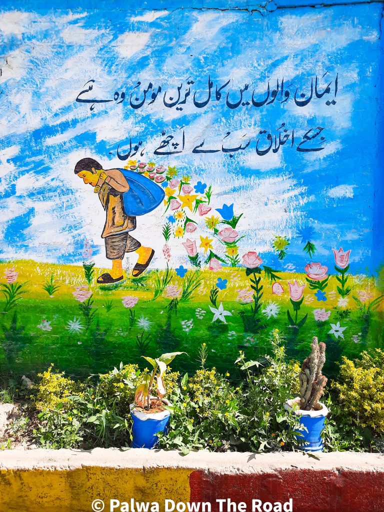 پنڈ سلطانی گاوں کی منفرد دیواریں